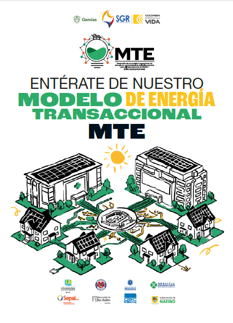 Portada de la cartilla «Entérate de nuestro modelo de energía transaccional MTE»